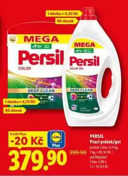 Lidl Persil prací prášek/gel nabídka