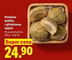 Lidl PREMIUM KOBLIHA S PISTÁCIOVOU NÁPLNÍ nabídka