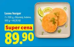 Lidl Losos burger nabídka