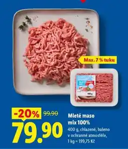 Lidl Mleté maso mix 100% nabídka