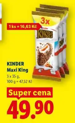 Lidl Kinder Maxi King nabídka