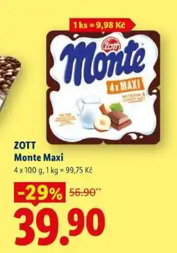Lidl Zott MONTE MAXI nabídka