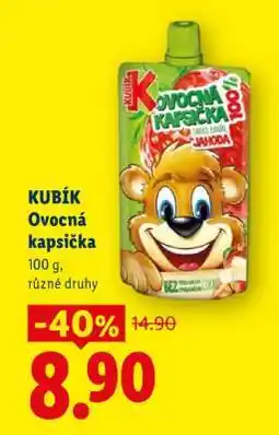 Lidl KUBÍK Ovocná kapsička nabídka