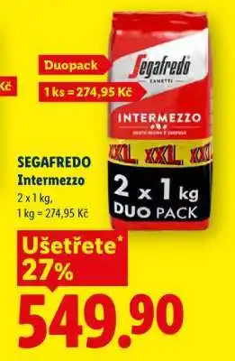 Lidl Segafredo Intermezzo nabídka