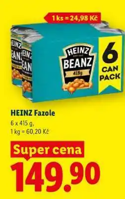 Lidl Heinz fazole nabídka
