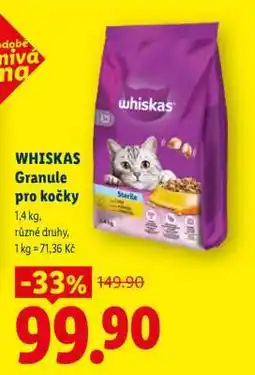Lidl Whiskas Granule pro kočky nabídka