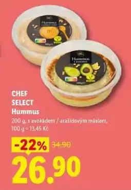 Lidl CHEF SELECT Hummus nabídka