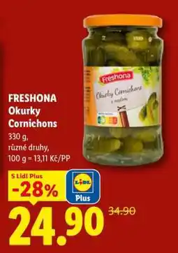 Lidl Freshona Okurky Cornichons nabídka