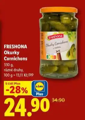 Lidl Freshona Okurky Cornichons nabídka