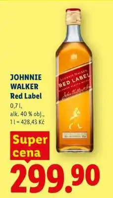 Lidl Johnnie Walker Red Label nabídka