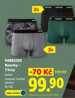 Lidl Parkside Boxerky - 2 kusy nabídka