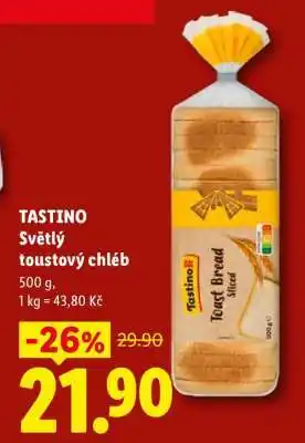Lidl TASTINO Světlý toustový chléb nabídka