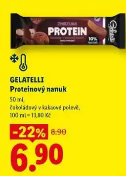 Lidl GELATELLI Proteinový nanuk nabídka