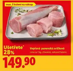 Lidl Vepřová panenská svíčková nabídka