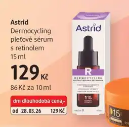 dm drogerie Astrid Dermocycling pleťové sérum s retinolem 15 ml nabídka