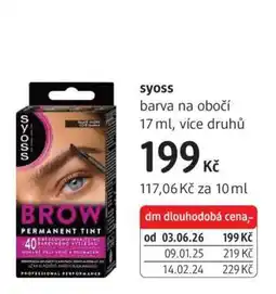 dm drogerie Syoss nabídka