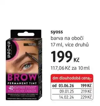 dm drogerie Syoss nabídka