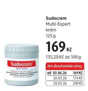 dm drogerie Sudocrem nabídka