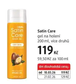 dm drogerie Satin Care nabídka