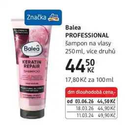 dm drogerie Balea Professional nabídka