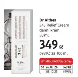 dm drogerie Dr.Althea 345 Relief Cream nabídka