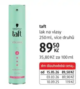 dm drogerie Taft nabídka