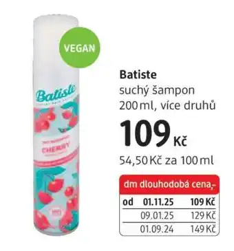 dm drogerie Batiste nabídka