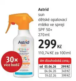 dm drogerie Astrid Sun nabídka