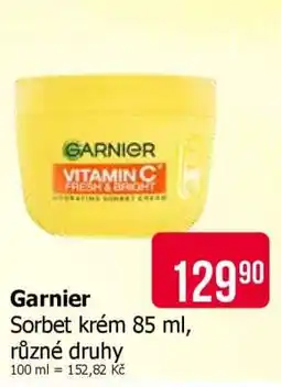 Teta Garnier Sorbet krém 85 ml, různé druhy nabídka