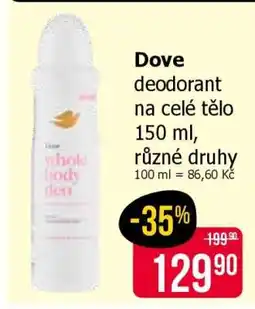 Teta Dove Deodorant nabídka