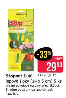 Teta Stopset žluté lepové šipky (14 x 5 cm) 5 ks nabídka