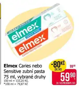 Teta Elmex Caries nebo Sensitive zubní pasta nabídka