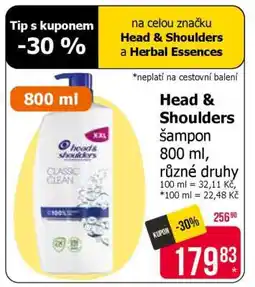 Teta Head & Shoulders šampon 800 ml nabídka