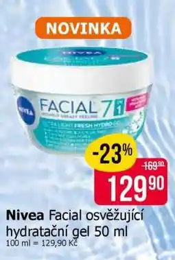 Teta Nivea Facial osvěžující hydratační gel 50 ml nabídka