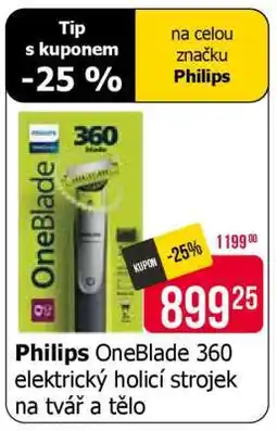 Teta Philips OneBlade 360 elektrický holicí strojek na tvář a tělo nabídka