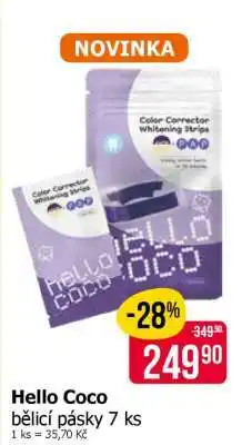 Teta Hello Coco bělící pásky 7 ks nabídka