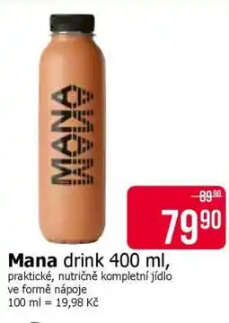 Teta MANA drink 400 ml nabídka