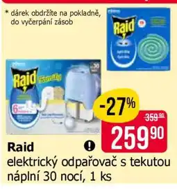 Teta Raid elektrický odpařovač s tekutou náplní 30 nocí, 1 ks nabídka