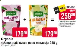 Teta Organis sušené dračí ovoce nebo maracuja 250 g nabídka