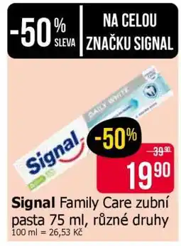Teta Signal Family Care zubní pasta 75 ml, různé druhy nabídka