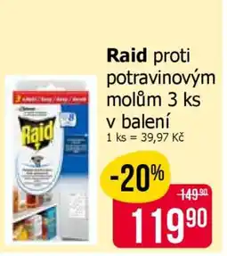 Teta Raid proti potravinovým molům 3 ks v balení nabídka