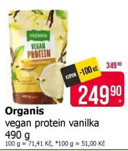Teta Organis Vegan protein vanilka nabídka