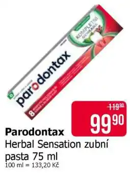 Teta Parodontax Herbal Sensation zubní pasta 75 ml nabídka