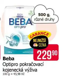 Teta Beba Optipro pokračovací kojenecká výživa nabídka