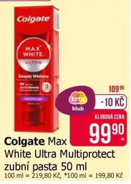 Teta Colgate Max White Ultra MultiProtect zubní pasta 50 ml nabídka