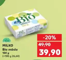 Kaufland Milko Bio máslo 150 g nabídka