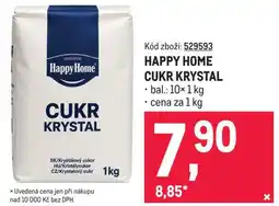 Makro HAPPY HOME CUKR KRYSTAL nabídka