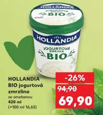 Kaufland HOLLANDIA BIO Jogurtová zmrzlina nabídka