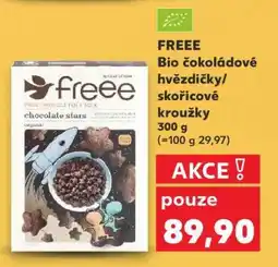 Kaufland FREEE Bio čokoládové hvězdičky/skořicové kroužky nabídka