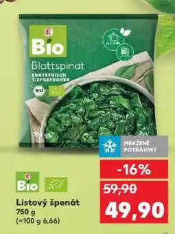 Kaufland Listový špenát nabídka